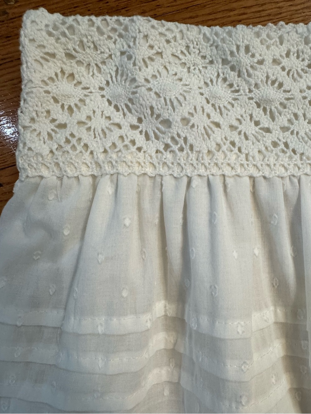 NEW Embroidered Eyelet Maxi Skirt- Ecru - Picture 9 of 14